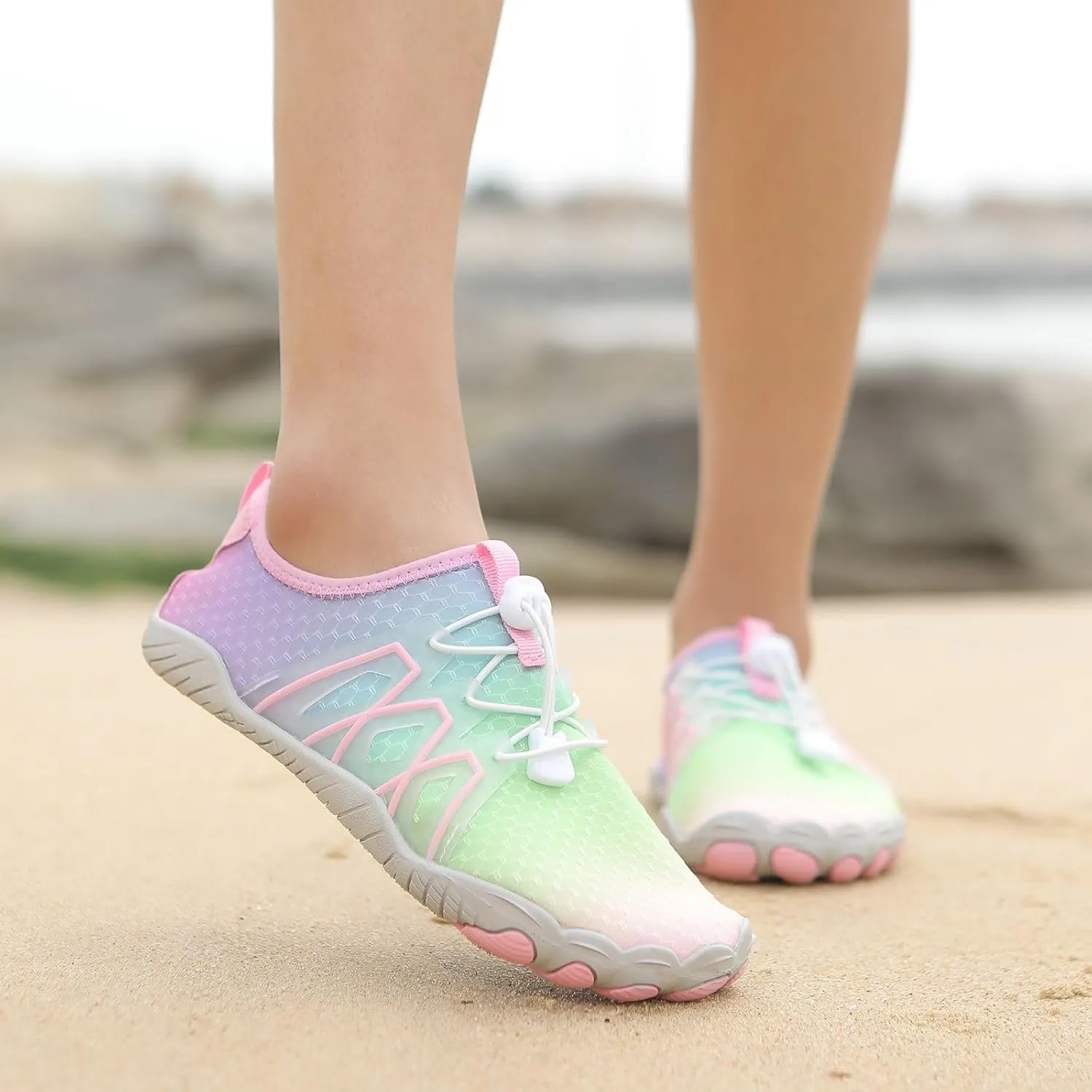 Hike Barefoot Waterproof Trail Running Anti Slip Breathable Quick Dry Lightweight Barefoot Water Shoes Beach Swim Rock Climbing Pool Hiking Walking Boating Fishing Diving Surfing Shoes