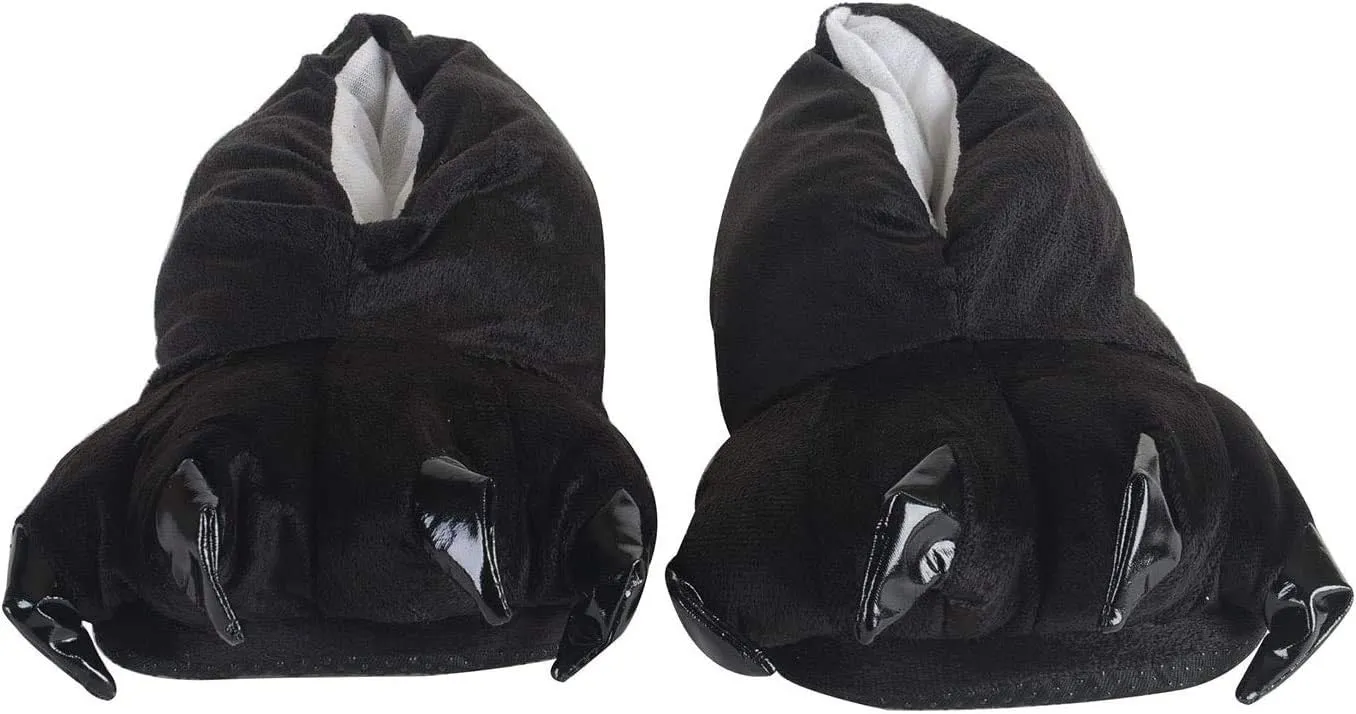 Honeystore Unisex Soft Plush Home Slippers Animal Costume Paw Claw Shoes