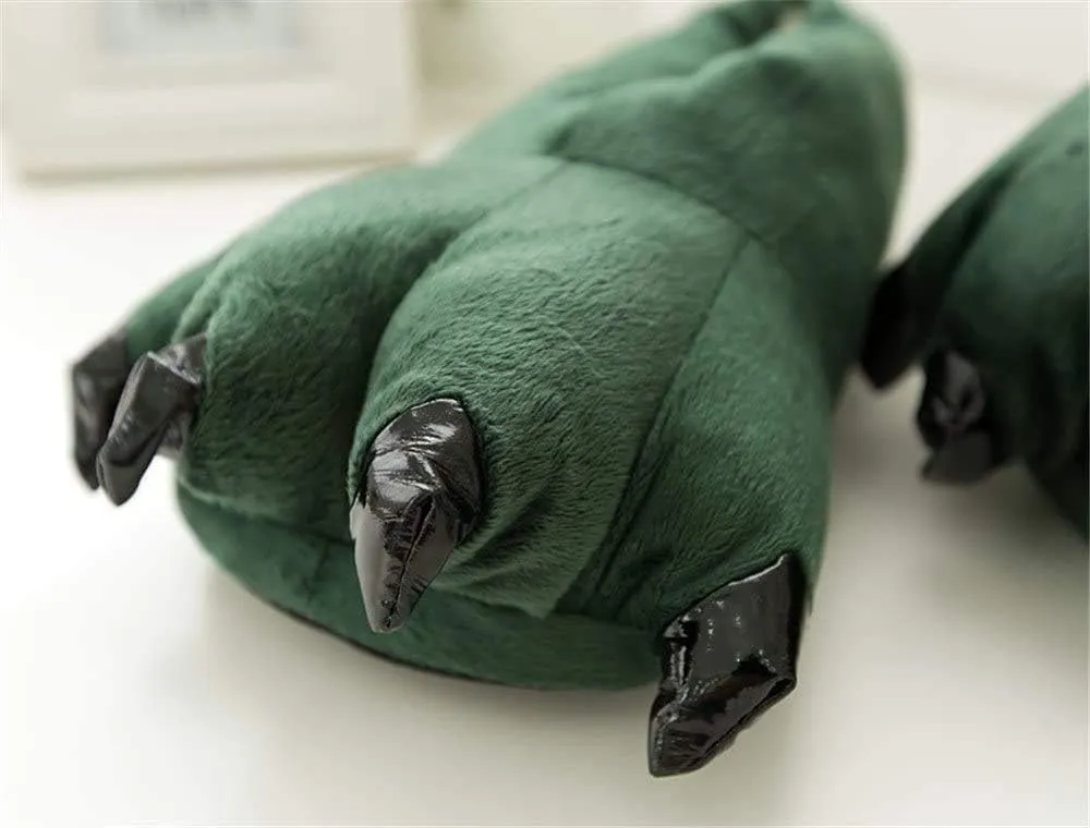 Honeystore Unisex Soft Plush Home Slippers Animal Costume Paw Claw Shoes