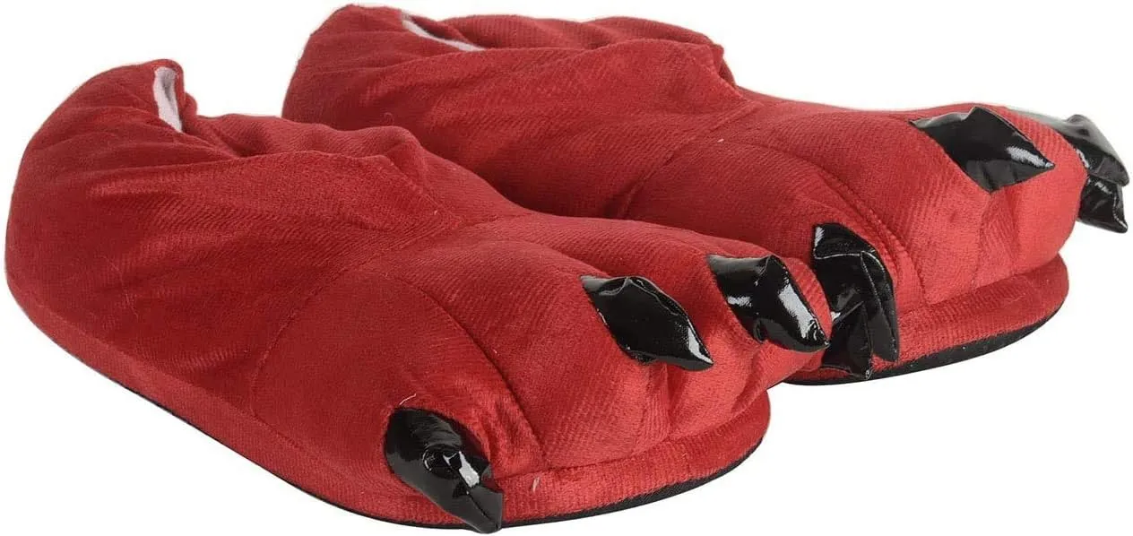 Honeystore Unisex Soft Plush Home Slippers Animal Costume Paw Claw Shoes