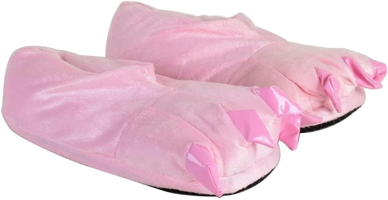 Honeystore Unisex Soft Plush Home Slippers Animal Costume Paw Claw Shoes