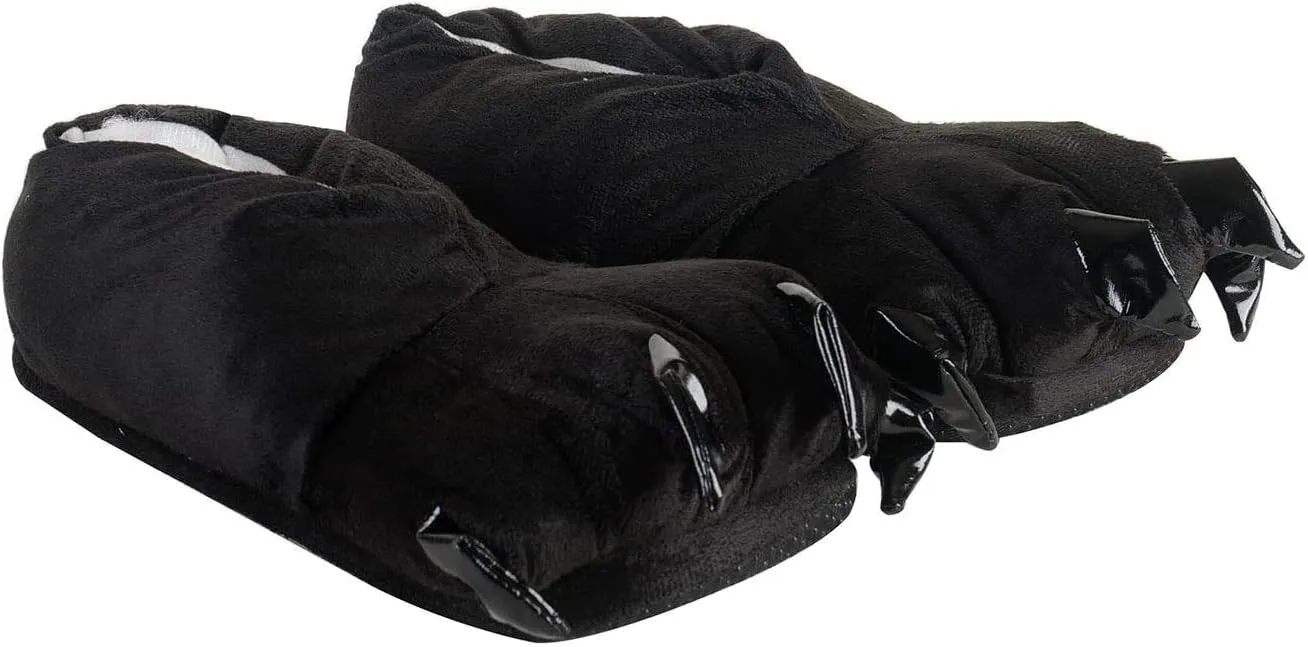 Honeystore Unisex Soft Plush Home Slippers Animal Costume Paw Claw Shoes