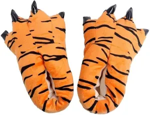Honeystore Unisex Soft Plush Home Slippers Animal Costume Paw Claw Shoes