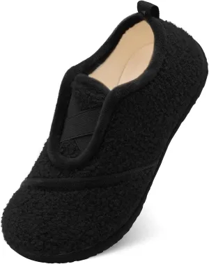 JIASUQI Womens Slippers Fuzzy Slip-on House Shoes Indoor Outdoor Slippers for Women