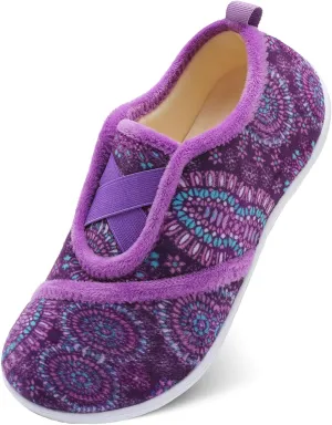 JIASUQI Womens Slippers Fuzzy Slip-on House Shoes Indoor Outdoor Slippers for Women
