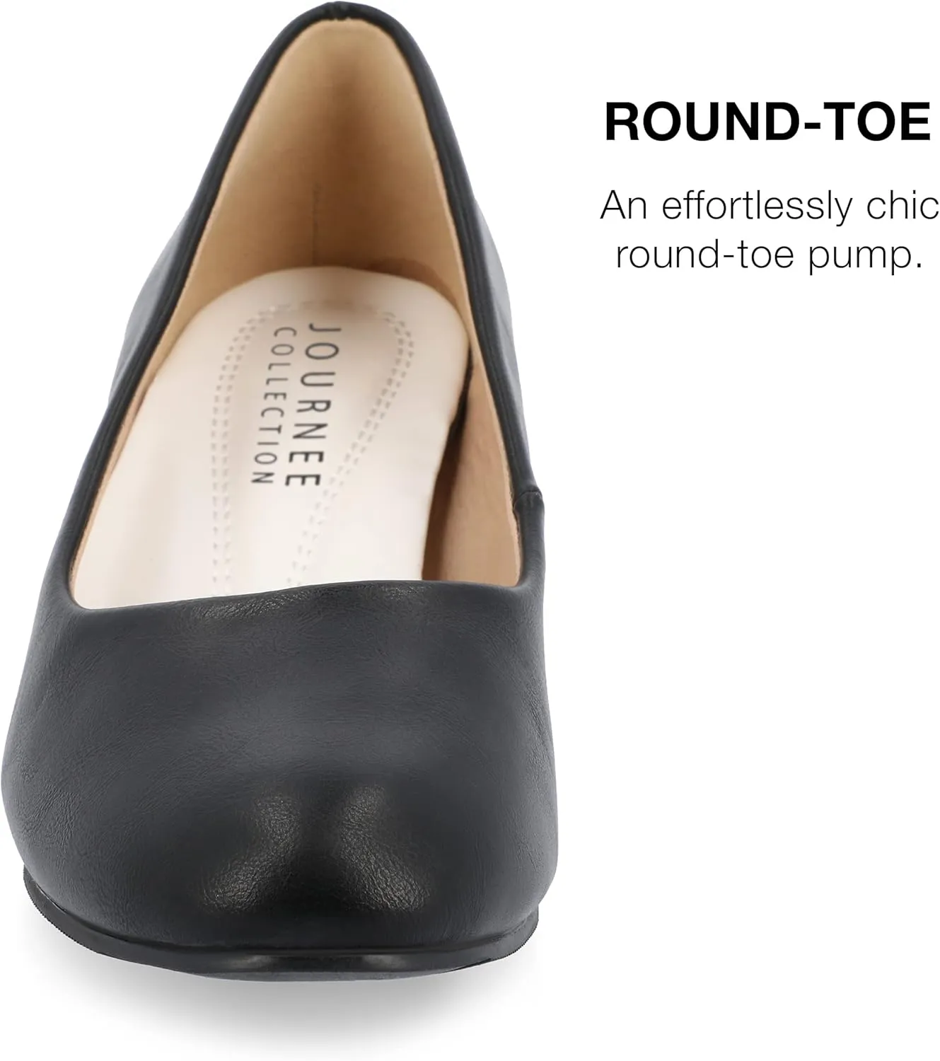 Journee Collection Womens Solid Block Heels