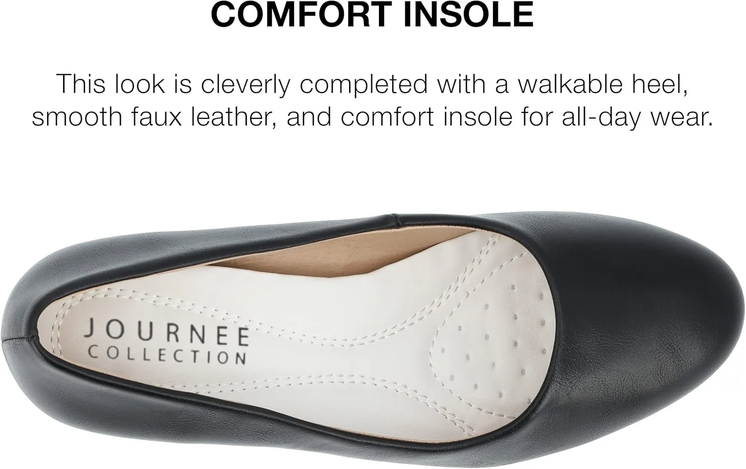 Journee Collection Womens Solid Block Heels
