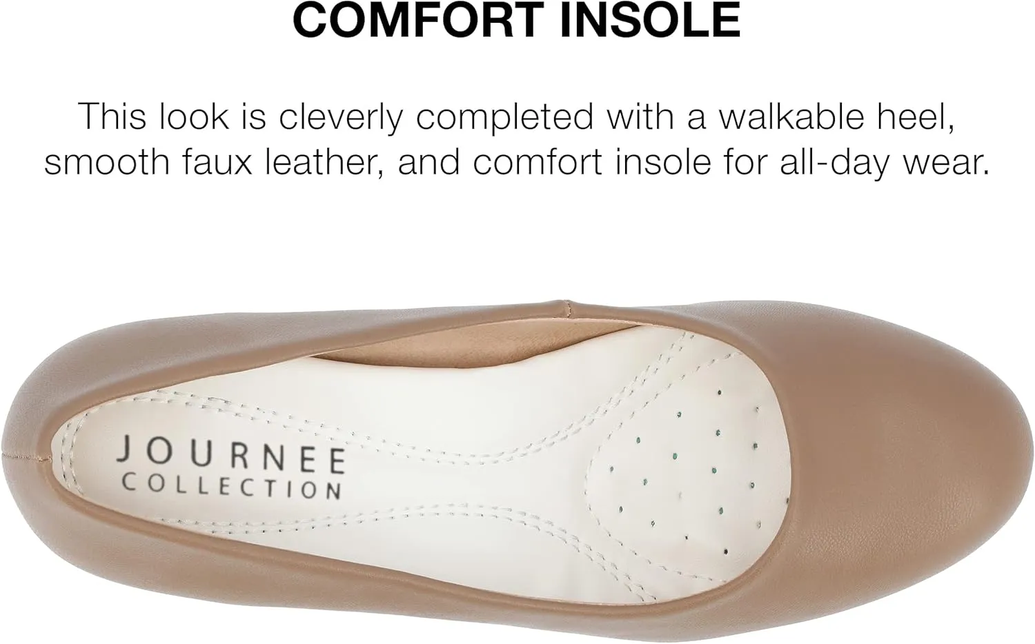 Journee Collection Womens Solid Block Heels