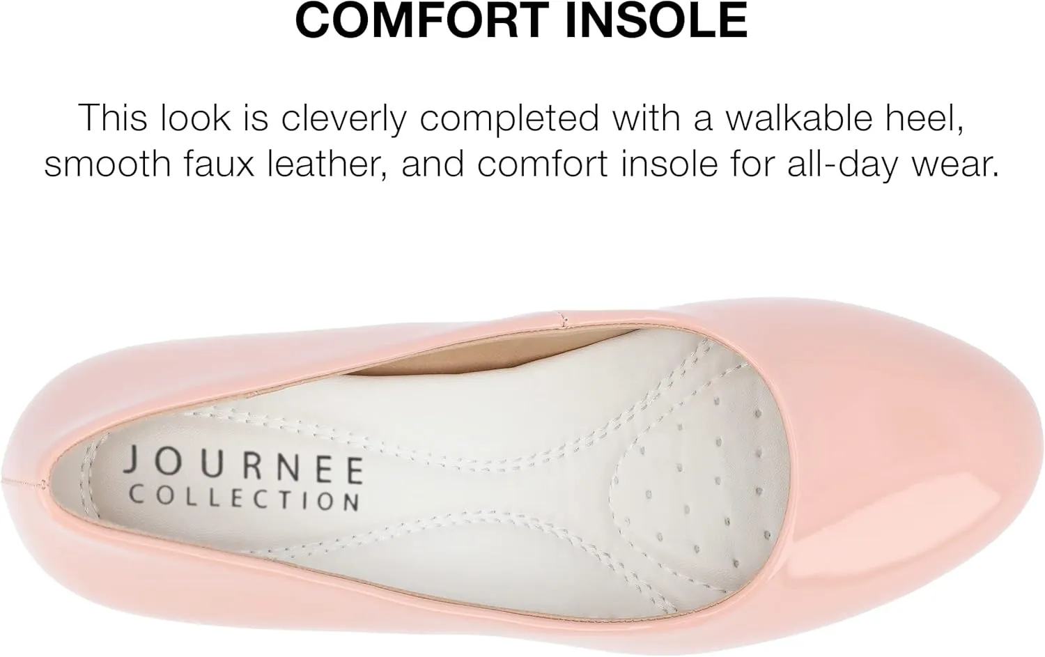 Journee Collection Womens Solid Block Heels
