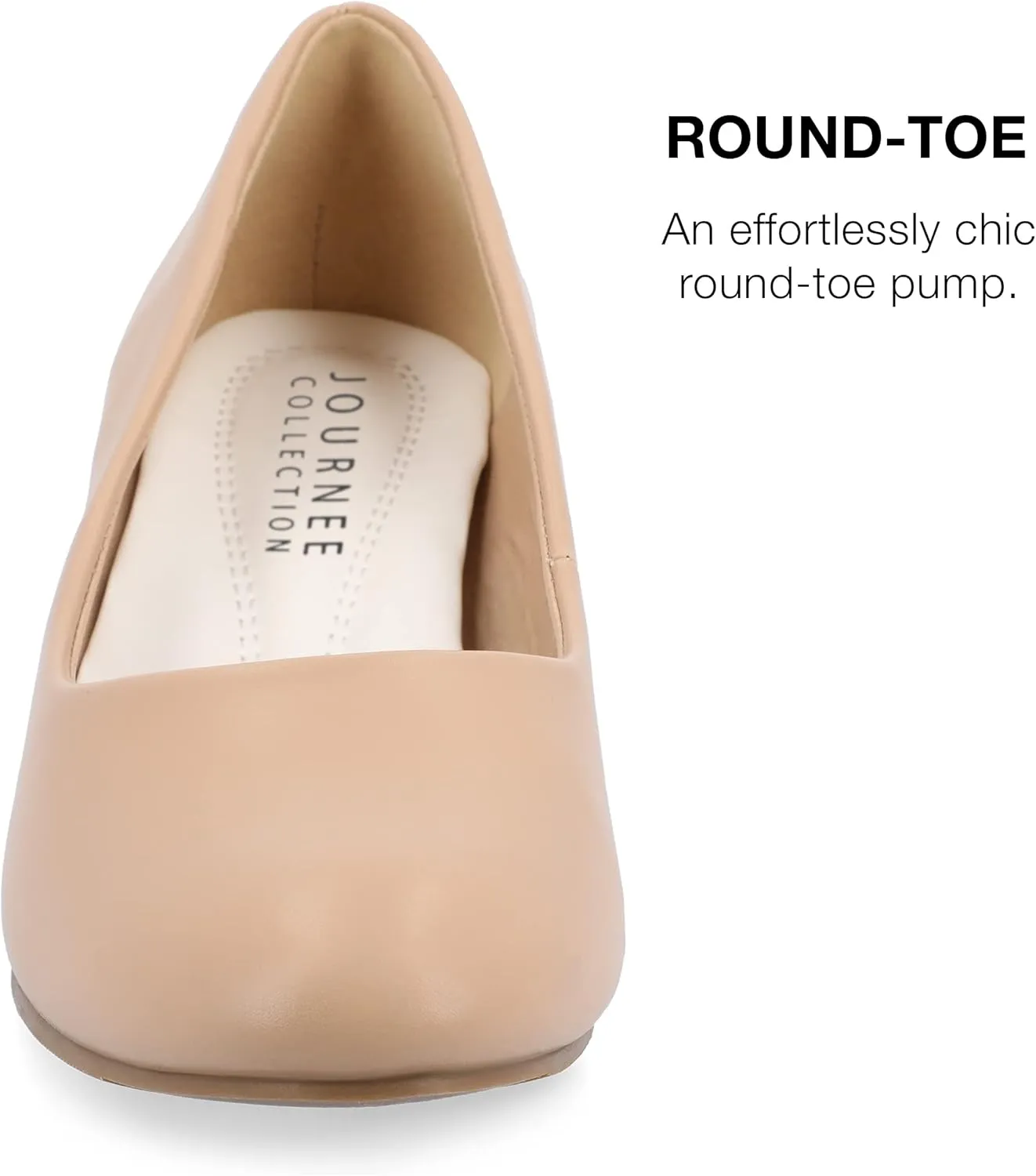 Journee Collection Womens Solid Block Heels