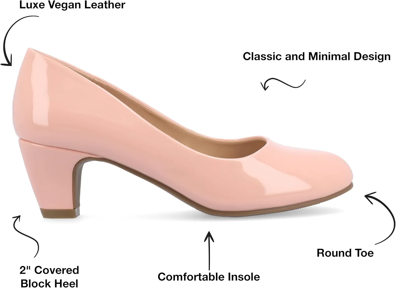 Journee Collection Womens Solid Block Heels