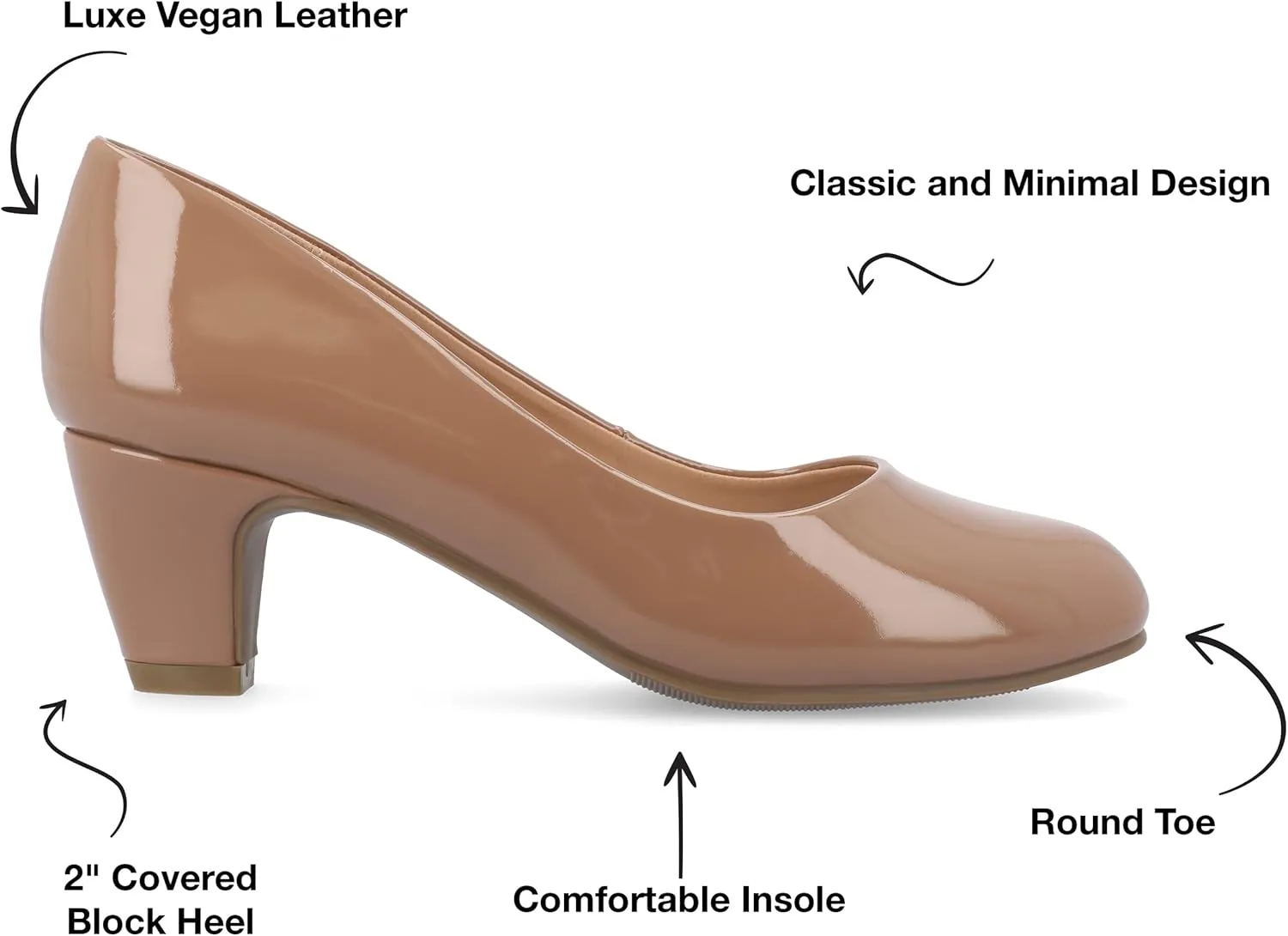 Journee Collection Womens Solid Block Heels