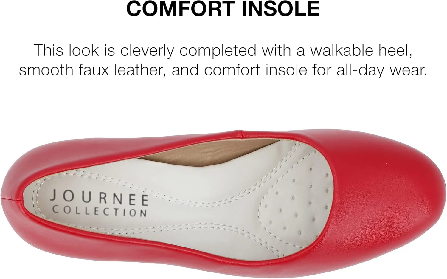 Journee Collection Womens Solid Block Heels