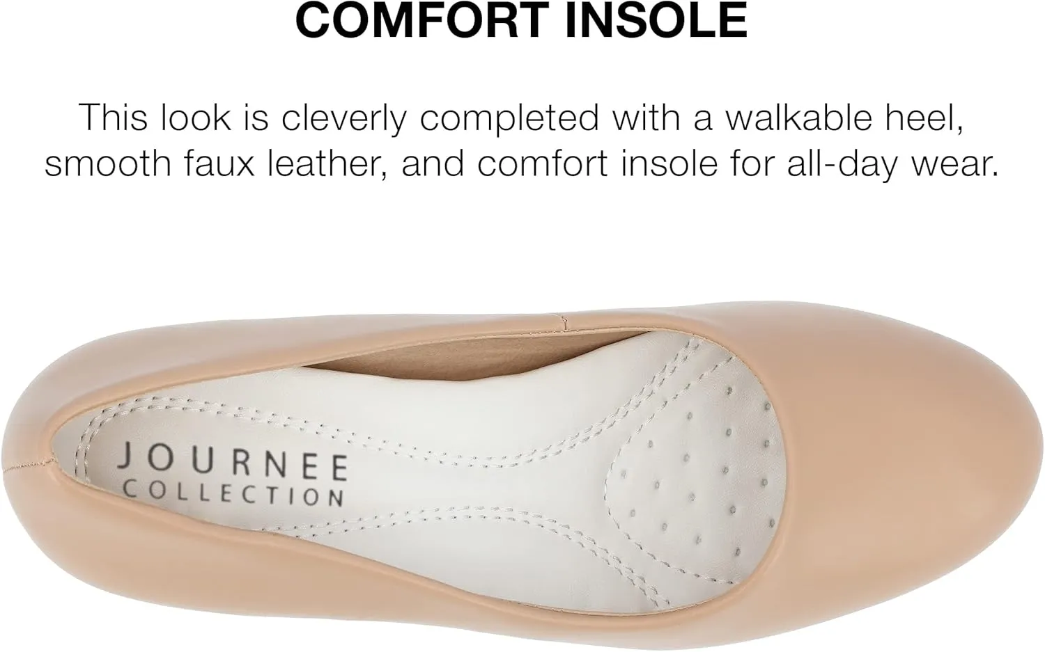 Journee Collection Womens Solid Block Heels