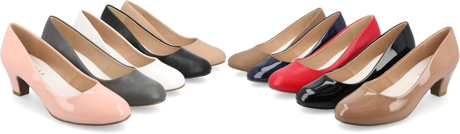 Journee Collection Womens Solid Block Heels