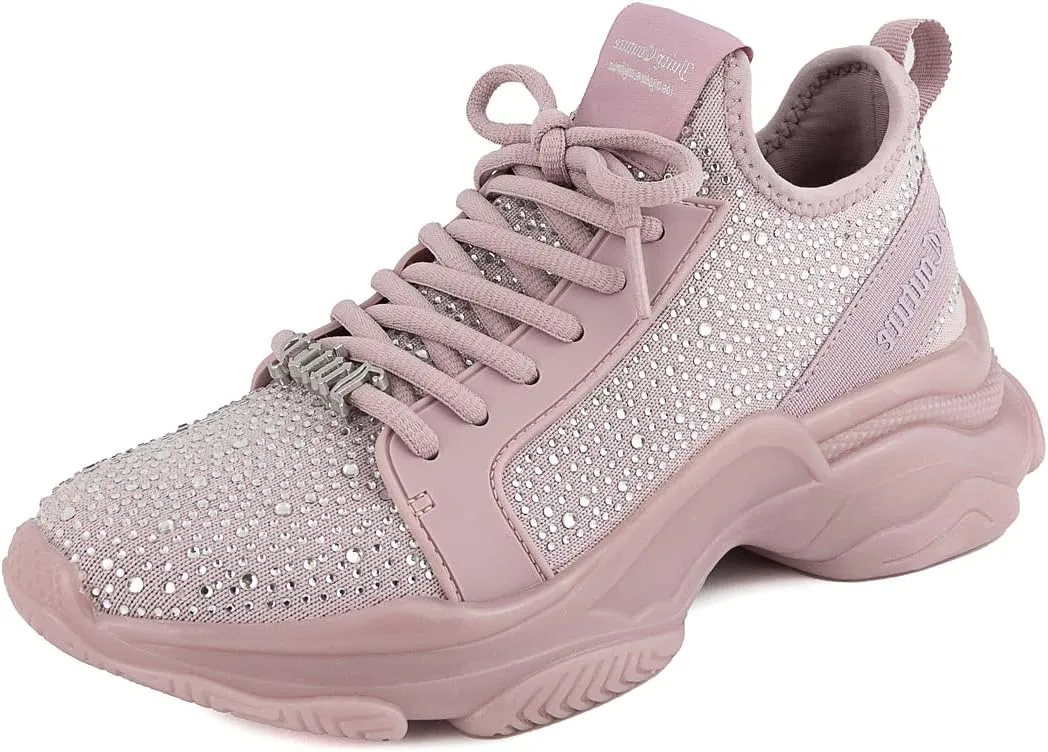Juicy Couture Women's Chunky Lace-Up Fashion Sneaker - Stylish Platform Tennis Shoes for Everyday Comfort Walking