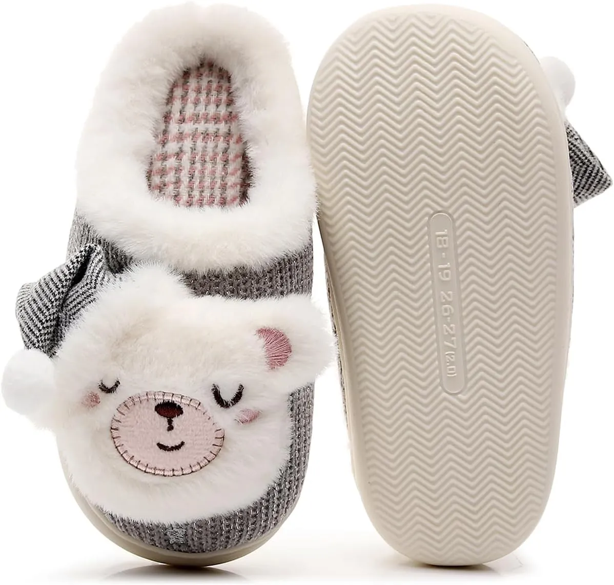 Kids Family Cute Cat Household Anti-Slip Indoor Home Slippers for Girls and Boys