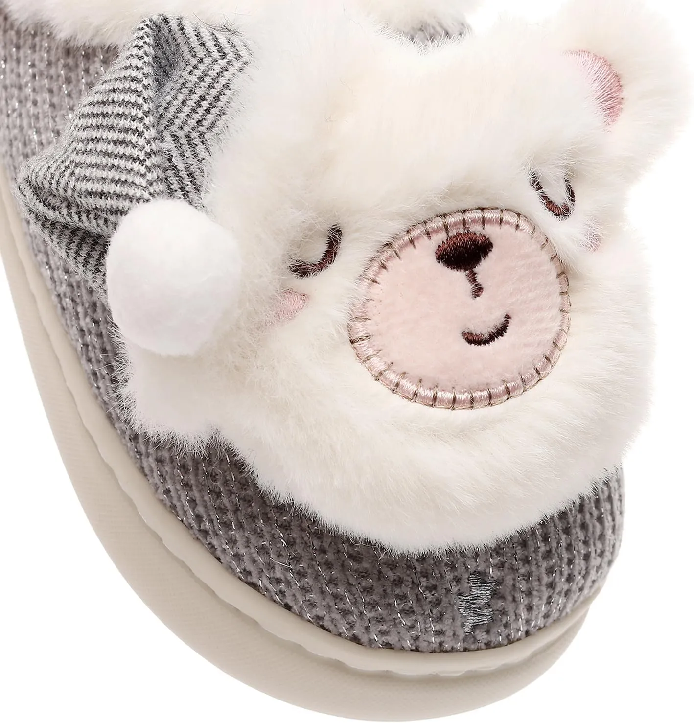 Kids Family Cute Cat Household Anti-Slip Indoor Home Slippers for Girls and Boys