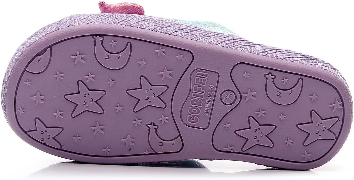 Kids Family Unicorn Slippers Household Anti-Slip Indoor Home Slippers for Girls and Boys