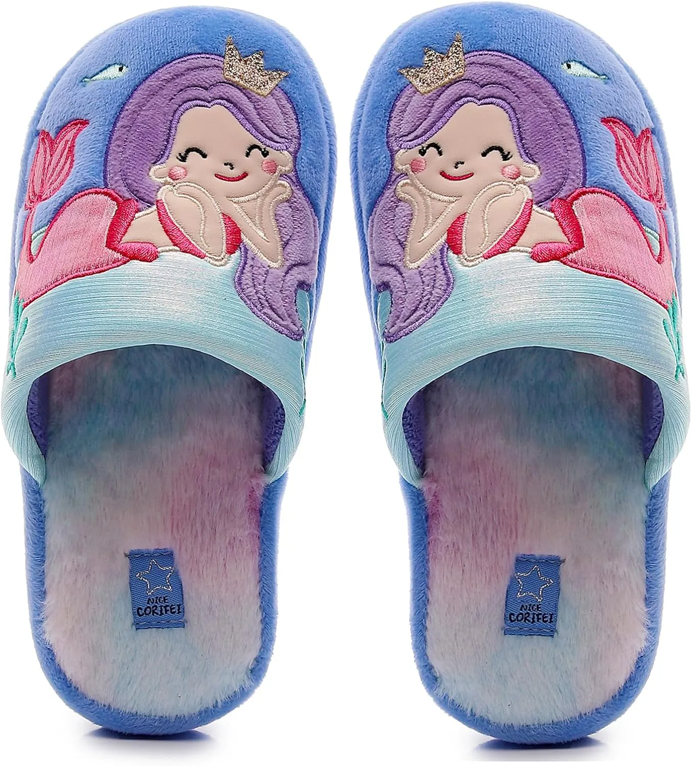 Kids Family Unicorn Slippers Household Anti-Slip Indoor Home Slippers for Girls and Boys