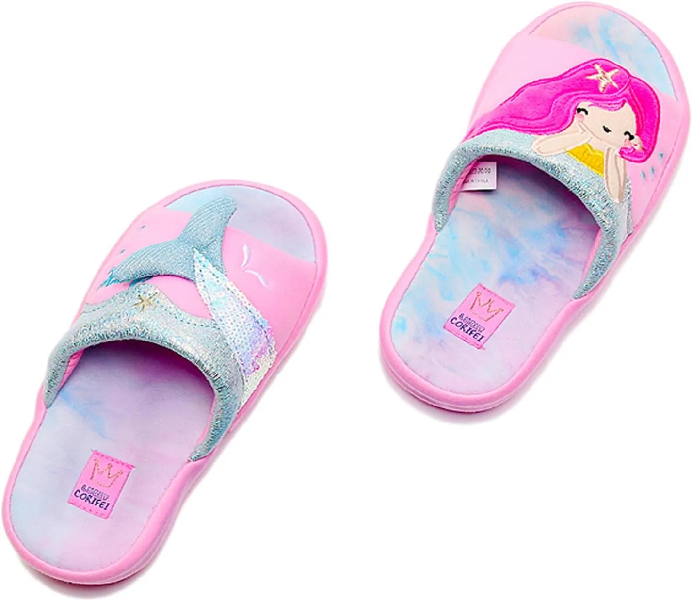 Kids Family Unicorn Slippers Household Anti-Slip Indoor Home Slippers for Girls and Boys