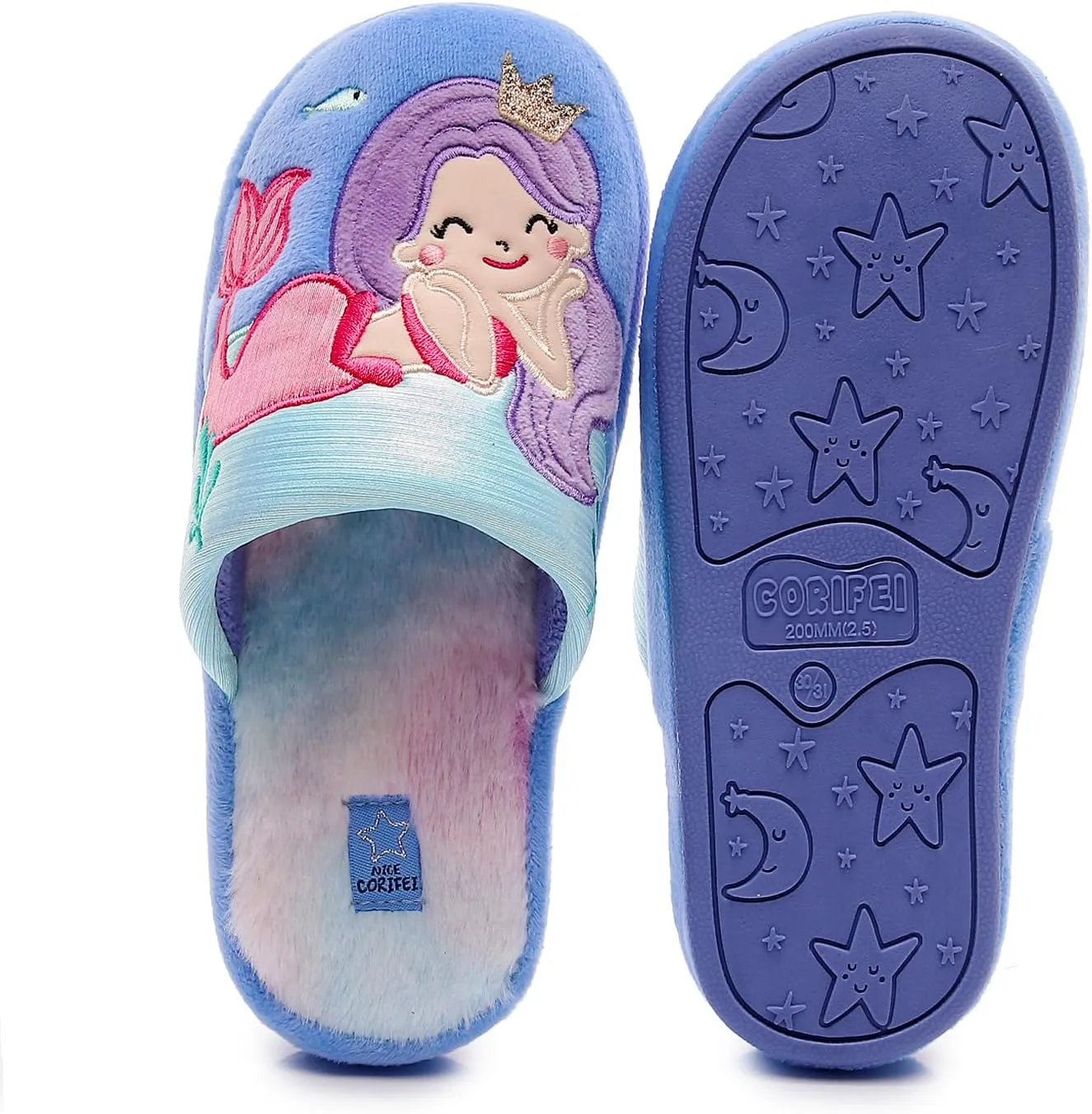 Kids Family Unicorn Slippers Household Anti-Slip Indoor Home Slippers for Girls and Boys