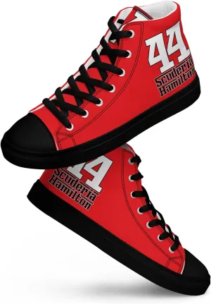 Lewis Hamilton Scuderia 44 Racing Men's High-Top Sneakers