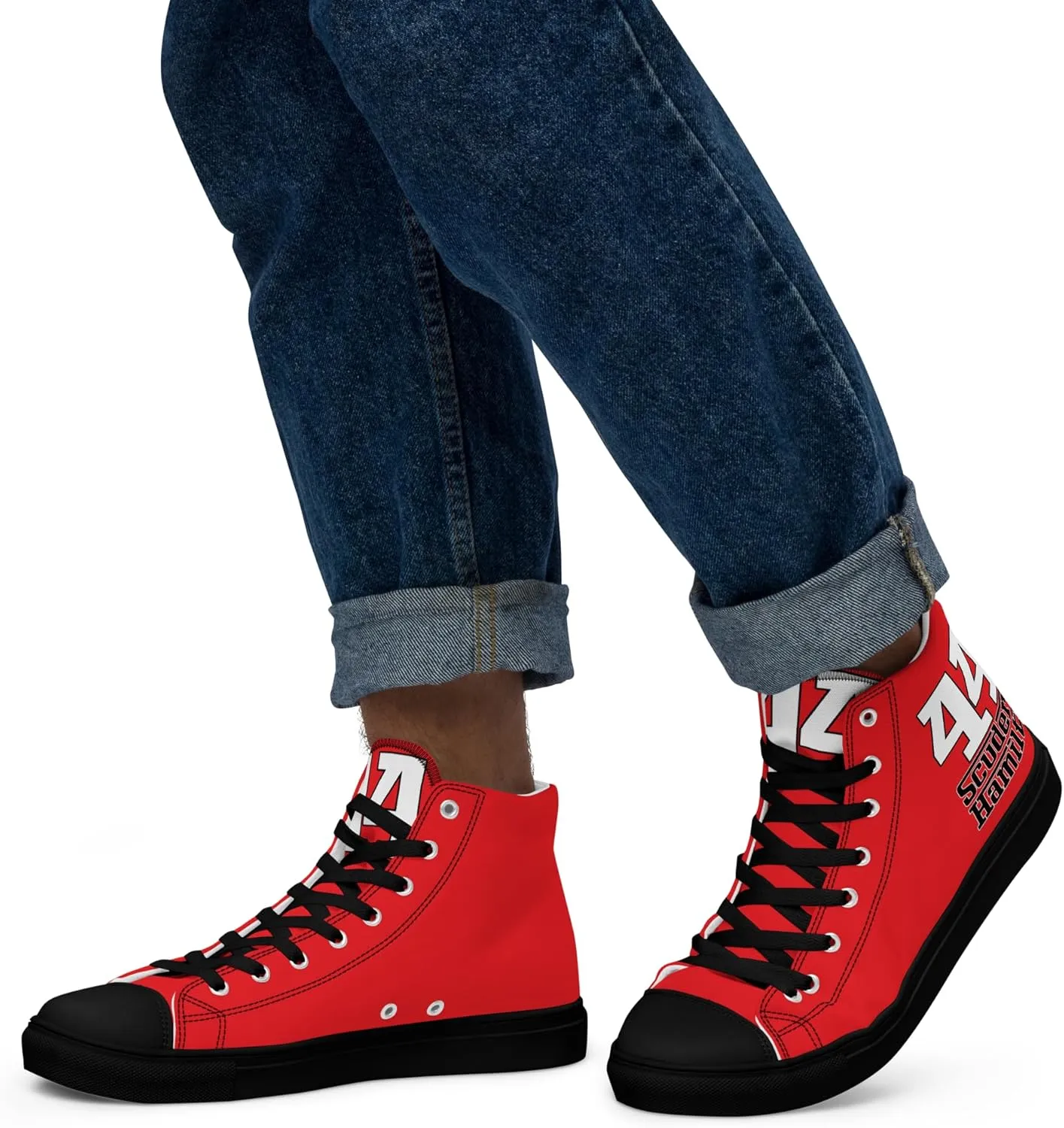 Lewis Hamilton Scuderia 44 Racing Men's High-Top Sneakers
