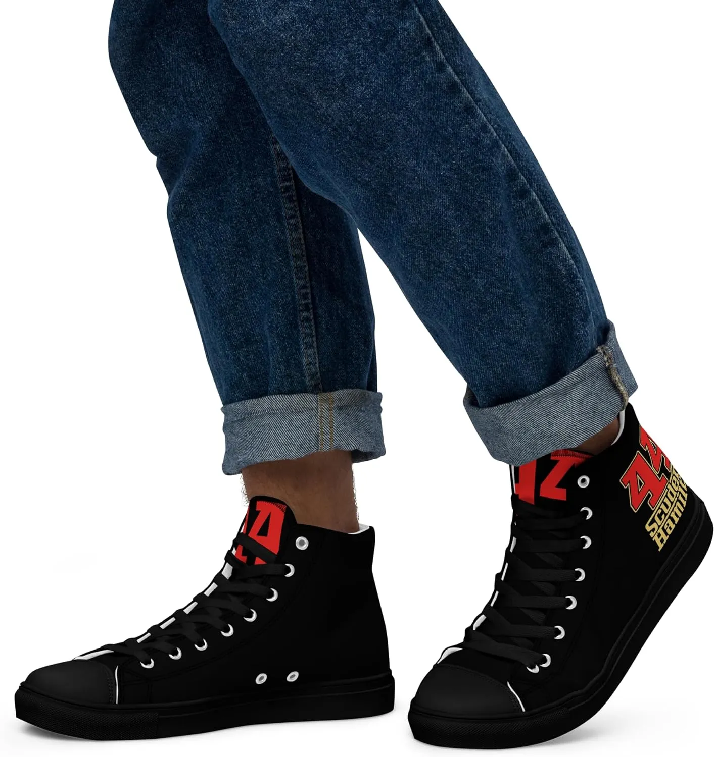 Lewis Hamilton Scuderia 44 Racing Men's High-Top Sneakers