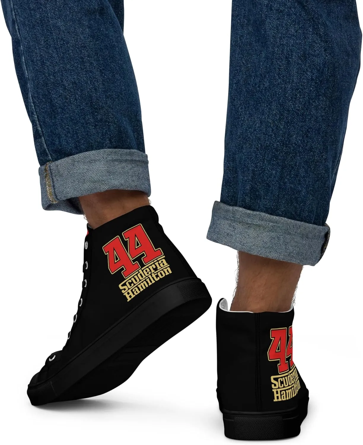 Lewis Hamilton Scuderia 44 Racing Men's High-Top Sneakers