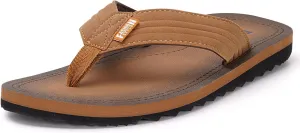 MALIDA Mens Cushion Thong Sandals Beach Flip Flops Outdoor Slippers