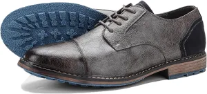 Men Leather Wingtip Oxfords Orthopedic Dress Shoes Casual Classic Comfortable Non Slip Business Office Loafers Derby Shoes