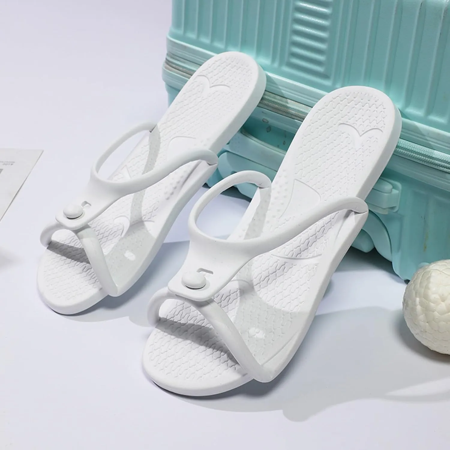 Men Shoes Couple Travel Portable Bathroom Slippers Comfortable Soft Sole Foldable Slippers Mens Fuzzy Open Toe