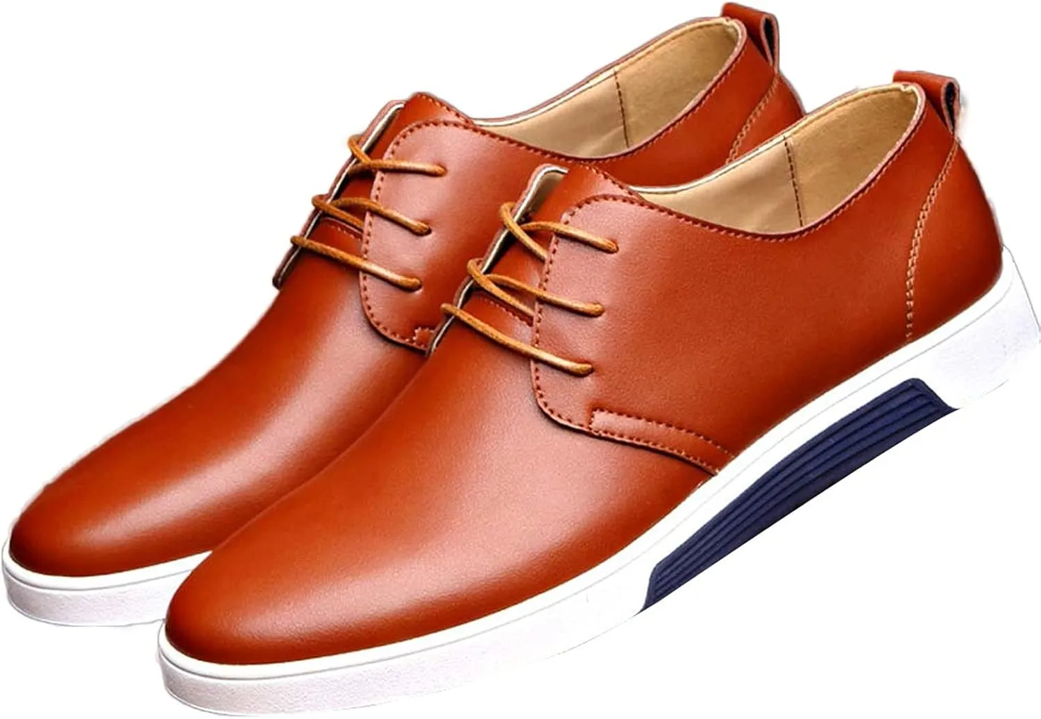 Men's Business Oxfords Sneakers Formal Breathable Leather Shoes Minimalist Sneakers Disguised as Dress Shoes