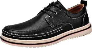 Men's Oxfords Shoes Low Top Business Leather Shoes All Seasons Orthopedic Shoes Arch Support Non Slip Shoes