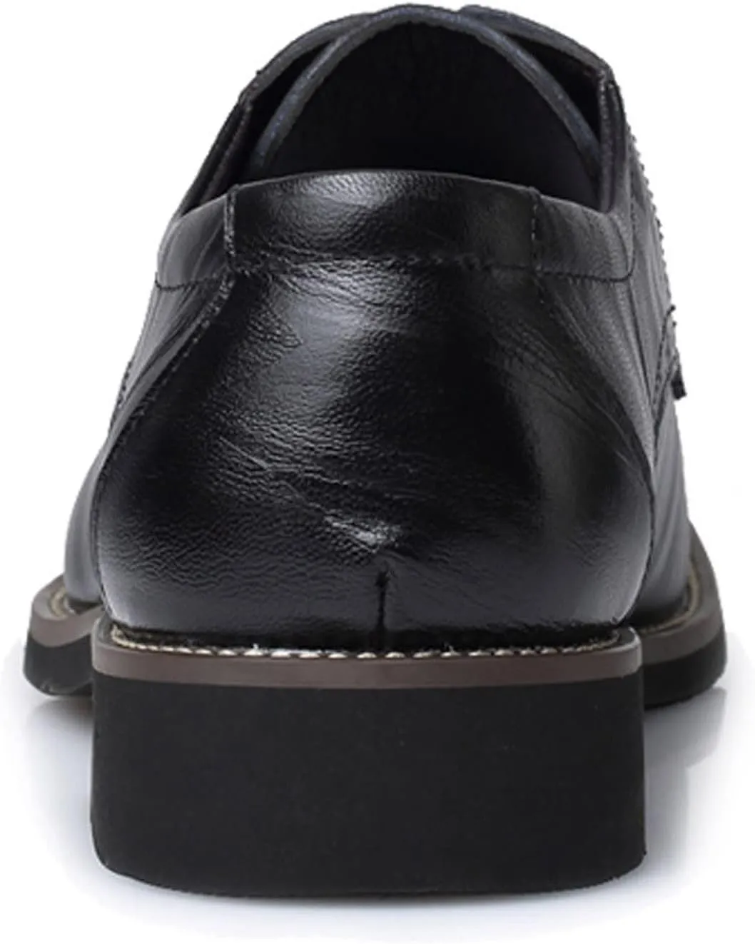 Men's Plain Toe Oxfords Shoe Supple Business Formal Shoes Men Non Slip Arch Support Walking Oxfords Comfortable Low Heel Dress Shoes Pionted Toe Matte Suit Shoe Classic Lace up Derby