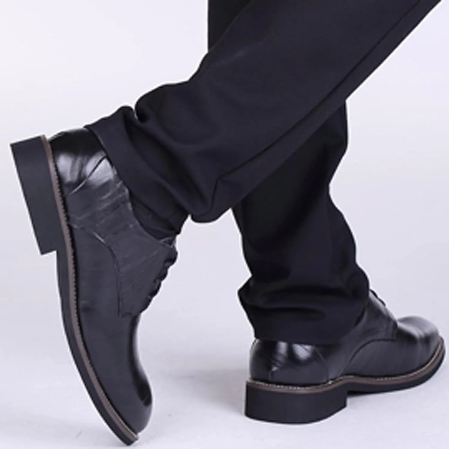 Men's Plain Toe Oxfords Shoe Supple Business Formal Shoes Men Non Slip Arch Support Walking Oxfords Comfortable Low Heel Dress Shoes Pionted Toe Matte Suit Shoe Classic Lace up Derby