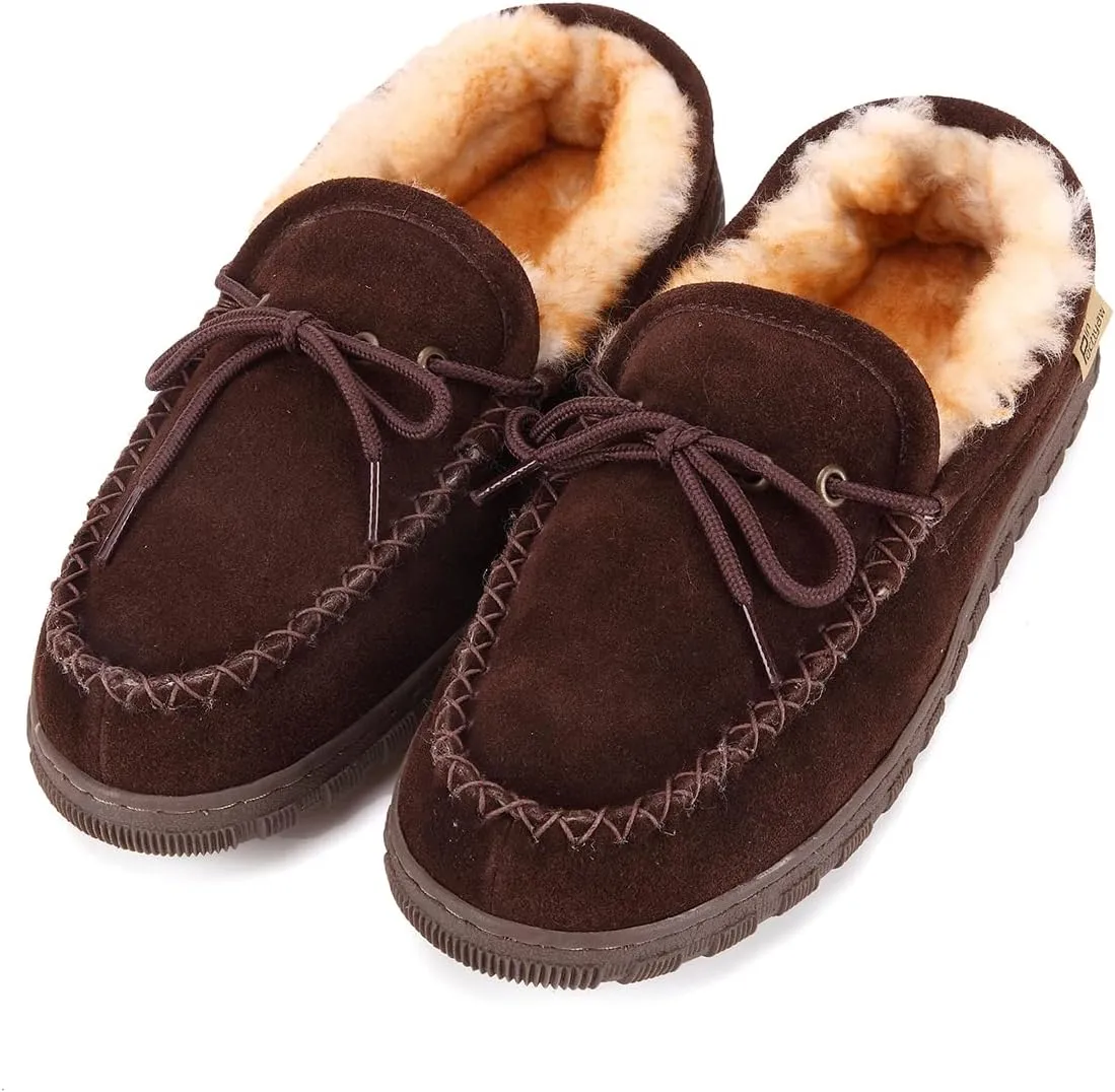 Men's Sheepskin Moccasin Indoor/Outdoor Slippers