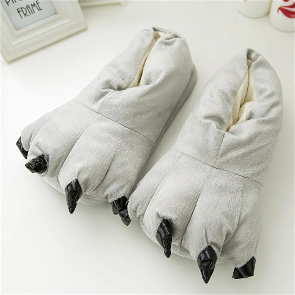 MizHome Unisex Soft Paw Claw Home Slippers Animal Costume Shoes