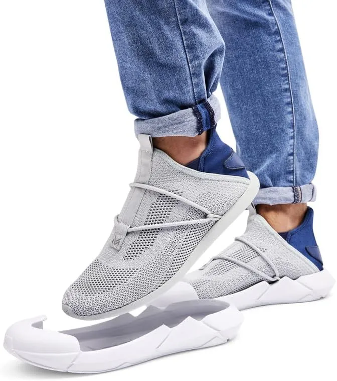 MUVEZ Dual Sole Indoor Outdoor Slippers for Men, All Men Sizing
