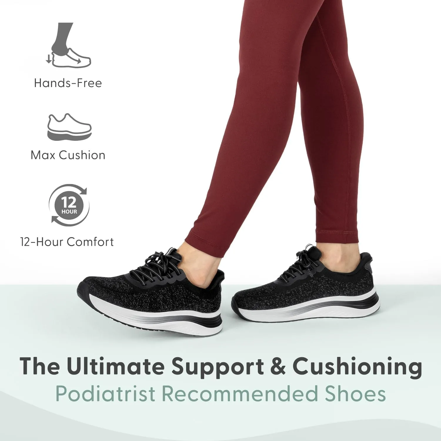 Orthofeet Women's Orthopedic Hands-Free Nira Slip-On Sneakers
