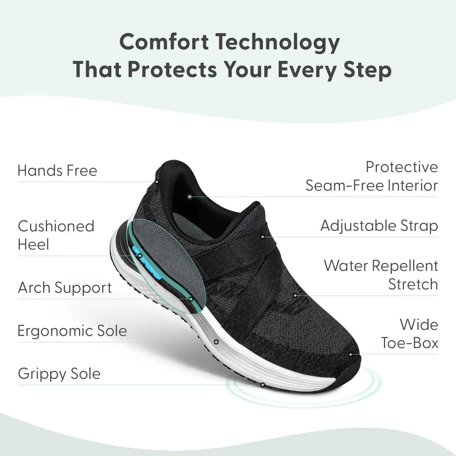 Orthofeet Women's Orthopedic Naya Slip On Sneakers