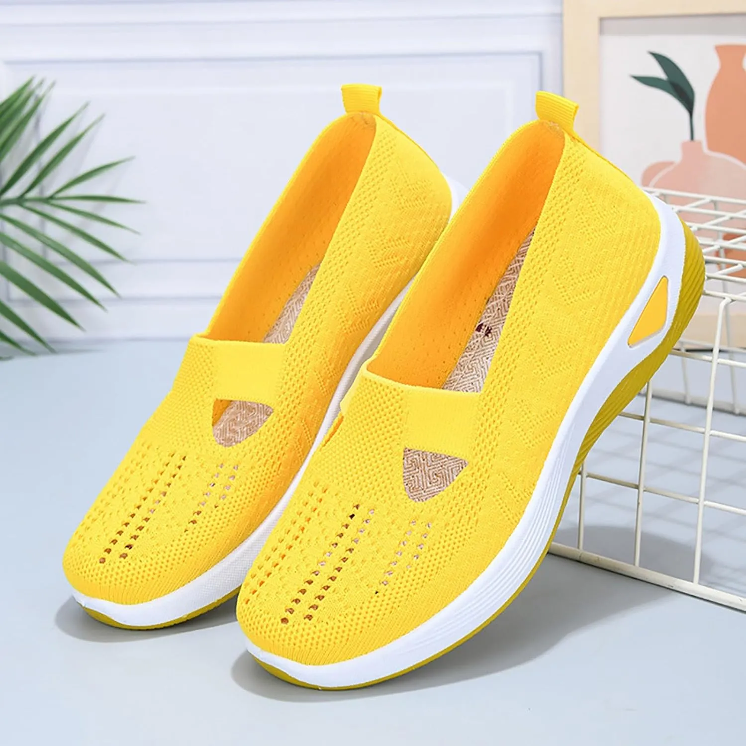 Orthopedic Shoes for Women 2025 New Women's Woven Mens Tennis Shoes Wide Feet Men Casual Dress Shoes Chunky Sneakers Black Tennis Shoe Loafers Casual Slip On