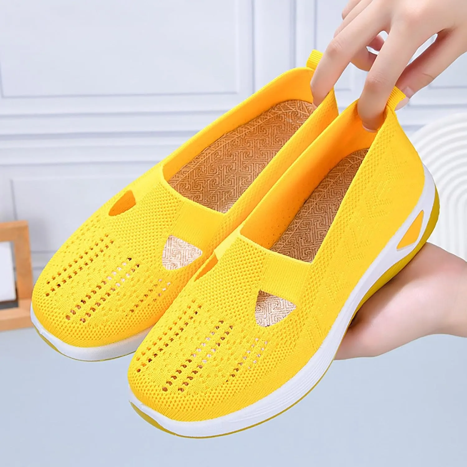 Orthopedic Shoes for Women 2025 New Women's Woven Mens Tennis Shoes Wide Feet Men Casual Dress Shoes Chunky Sneakers Black Tennis Shoe Loafers Casual Slip On