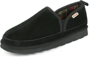 PAMIR Men's Genuine suede Indoor Outdoor Slippers Slip on moccasin shoes