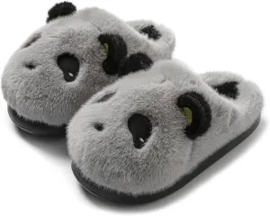 Panda Plush Animal Slippers - Warm & Soft Women's Home Slippers for Indoor/Outdoor