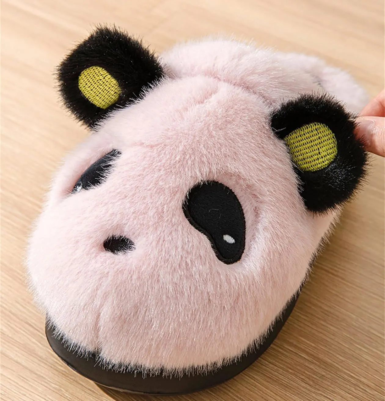 Panda Plush Animal Slippers - Warm & Soft Women's Home Slippers for Indoor/Outdoor