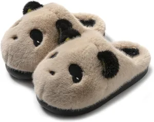Panda Plush Animal Slippers - Warm & Soft Women's Home Slippers for Indoor/Outdoor