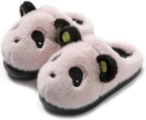 Panda Plush Animal Slippers - Warm & Soft Women's Home Slippers for Indoor/Outdoor