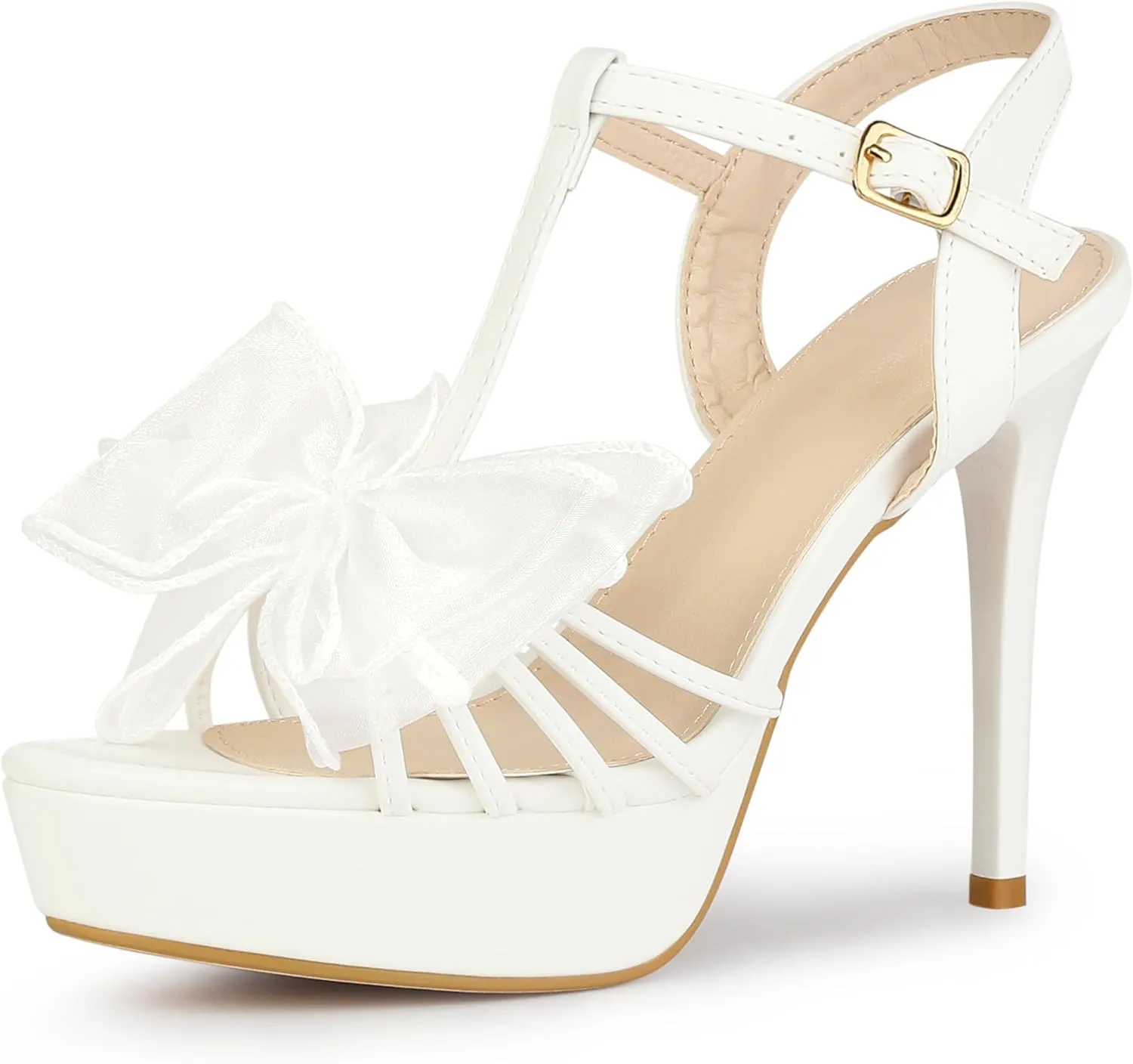 Perphy Platform Stiletto Heel Flowers Platform Heels Sandals for Women